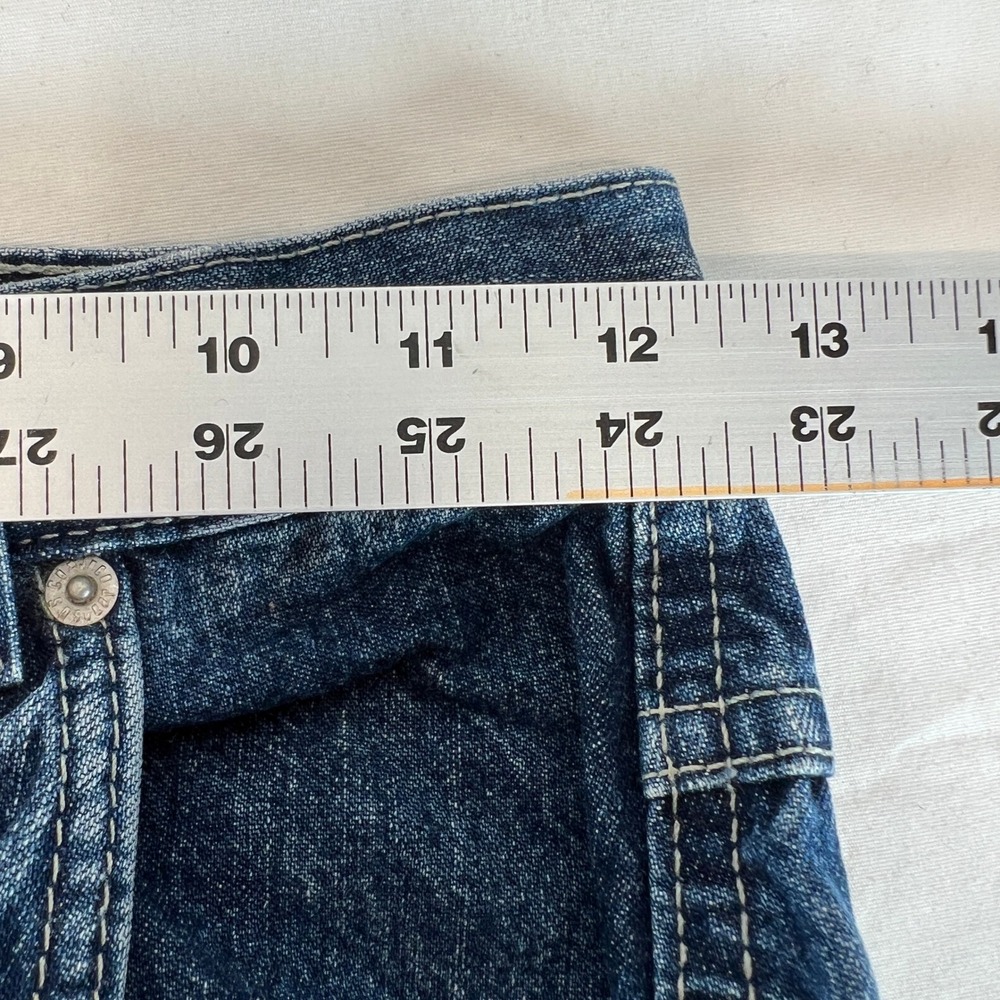 JNCO Jeans Front Graphic Dragon Dark Wash Denim Kids Youth Size 16 Y2K Vintage - Picture 4 of 12